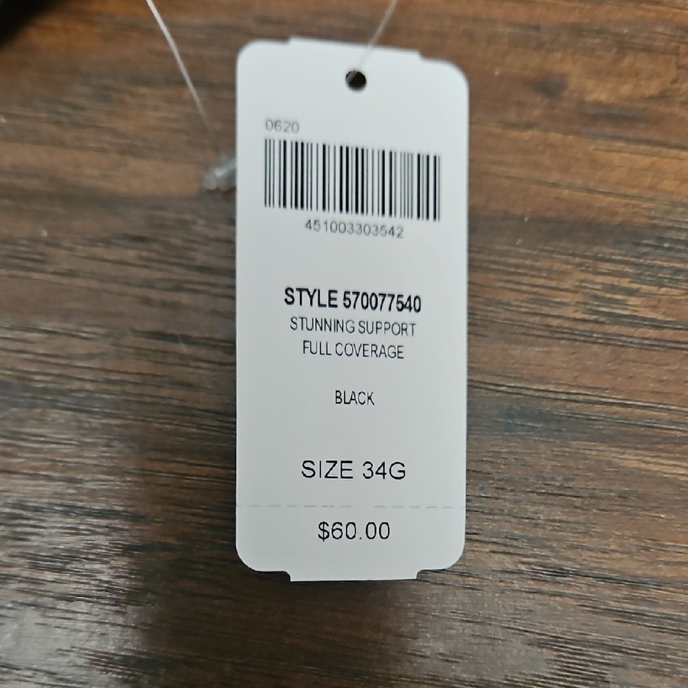 Curvy Couture Black Lace Bra 34G - Picture 2 of 4